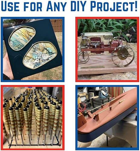 Vista 5 de K&S 8163 Varilla redonda de latón, 3/32" de diámetro exterior x 12" de largo, 1 pieza, fabricada en los Estados Unidos