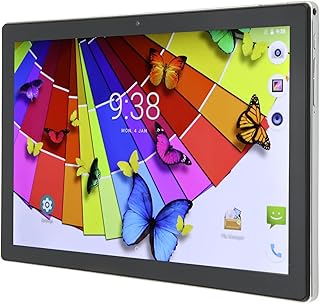 PUSOKEI 10.1 Android10 Tablet, 4G LTE Calling Tablet, Octa Core Tablet, 8GB RAM 256GB ROM, 1080P IPS Display, 8+20MP Dual Camera, 2.4G/5G WiFi, BT5.0, 8800mAh Battery (UK Plug)
