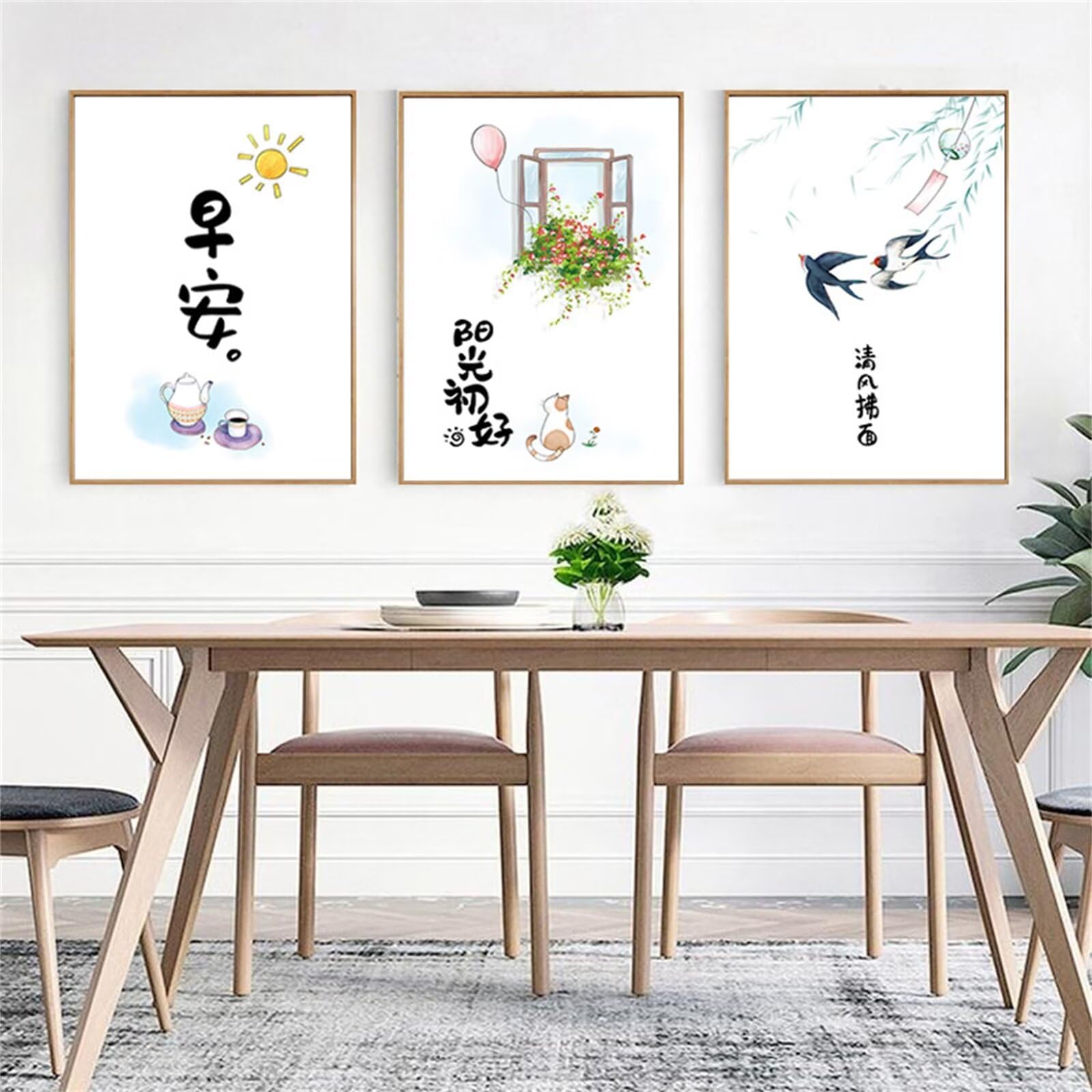 Broderie diamant paysage ensoleillé pour votre décoration murale
