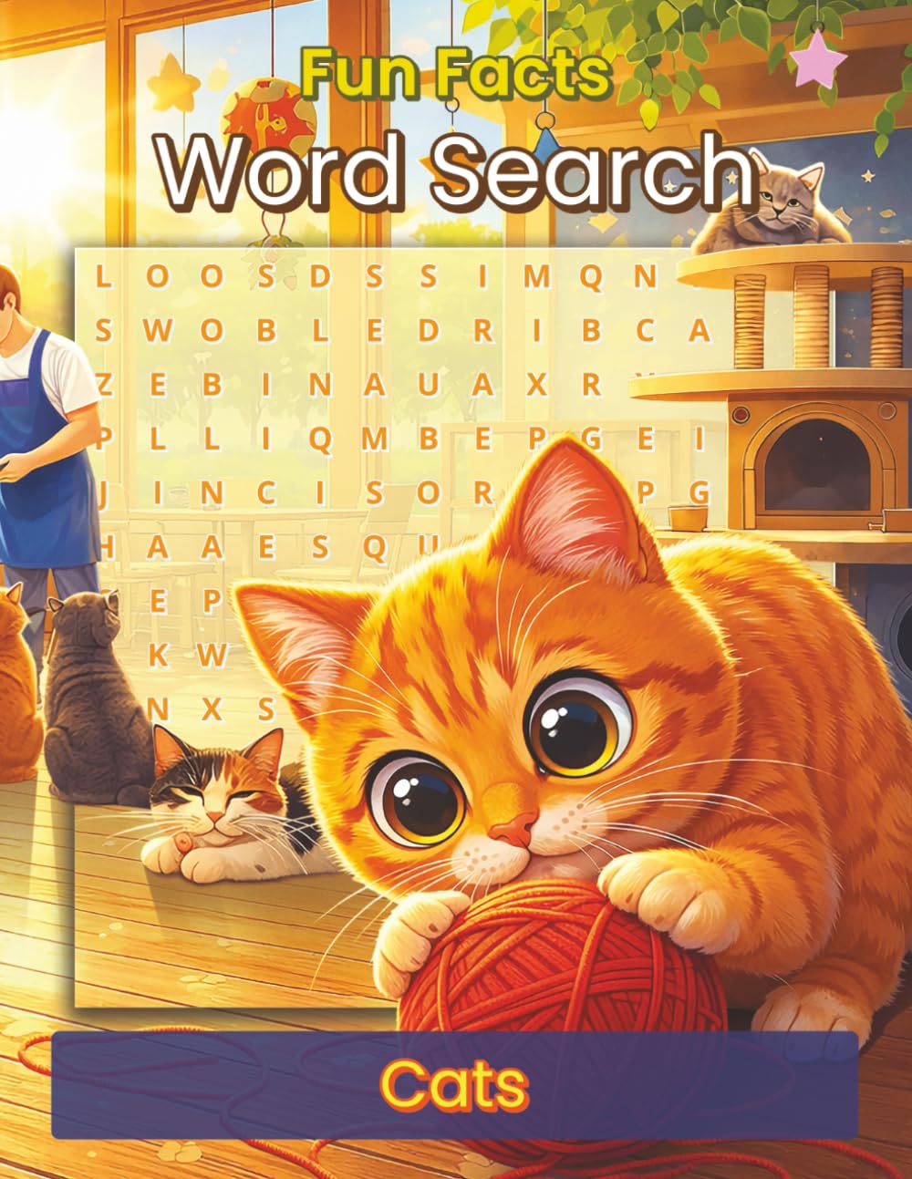Fun Facts Word Search: Cats: A Cat-Lover’s Puzzle Book with Breeds, Behaviors, Care, and Feline Trivia (Fun Facts Word Search: Wildlife & Nature Series)