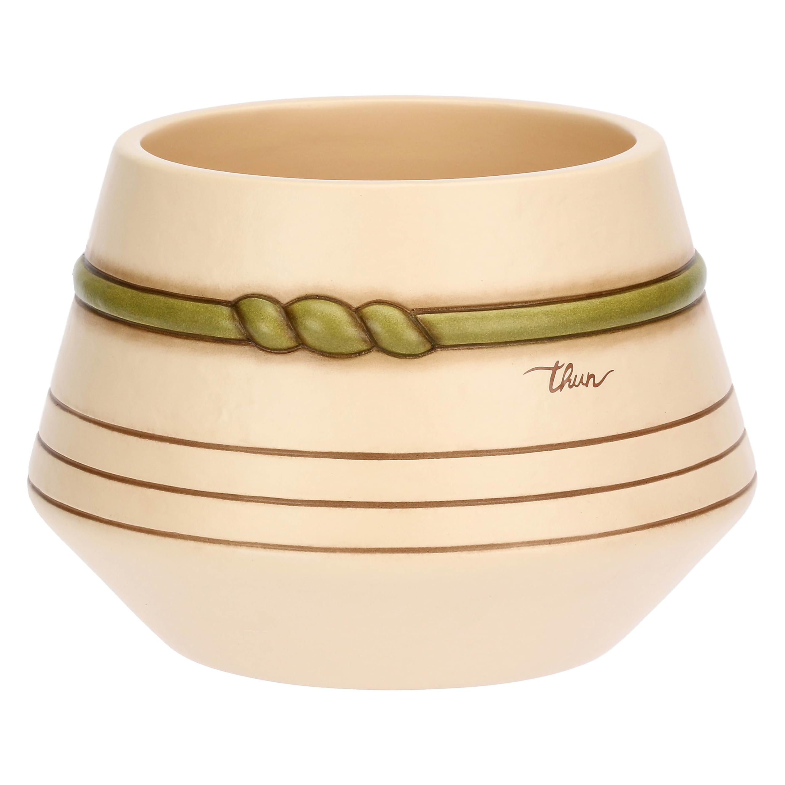 THUN Coprivaso in Ceramica Medio, Ceramica, Collezione Sublime, 20,6 x 20,6 x 14,5 cm