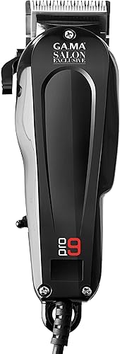 GA.MA Magnetic Clipper Pro 9, con cable, motor de alto rendimiento, hoja de acero inoxidable con revestimiento de diamante DLC, palanca ajustable, 4