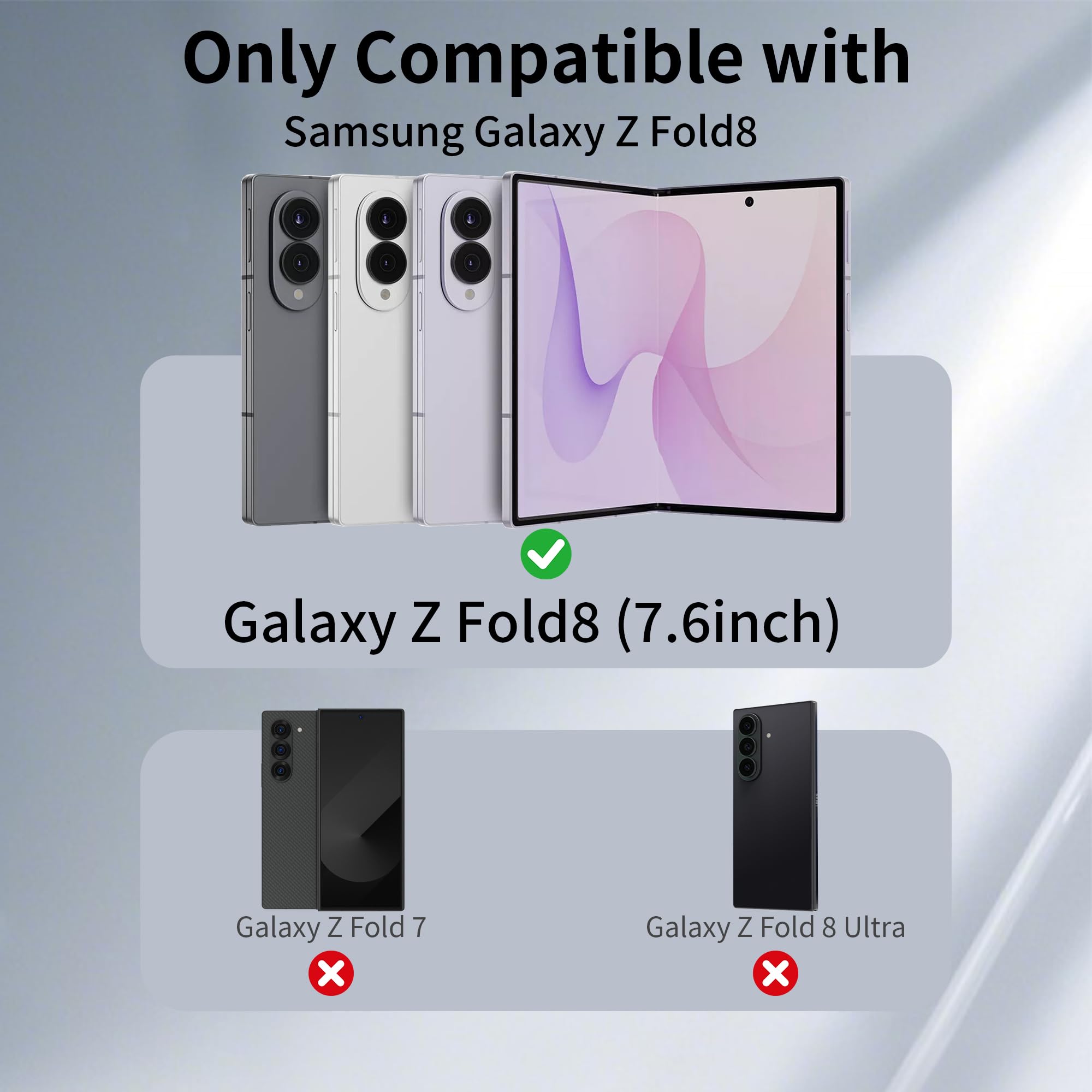 Custodia magnetica per Samsung Galaxy Z Fold 8, adatta per MagSafe