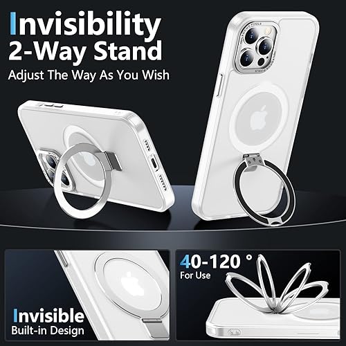 Miniatura 10 de femrit Funda magnética para iPhone 12 Pro Max, compatible con MagSafe 2 protectores de pantalla de vidrio templado mate translúcido Funda de grado