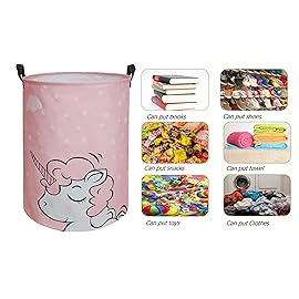 VAIVUSTO Round Laundry Basket Storage Bins Nursery Hamper Gift Baskets for Home,Office,Home Decor
