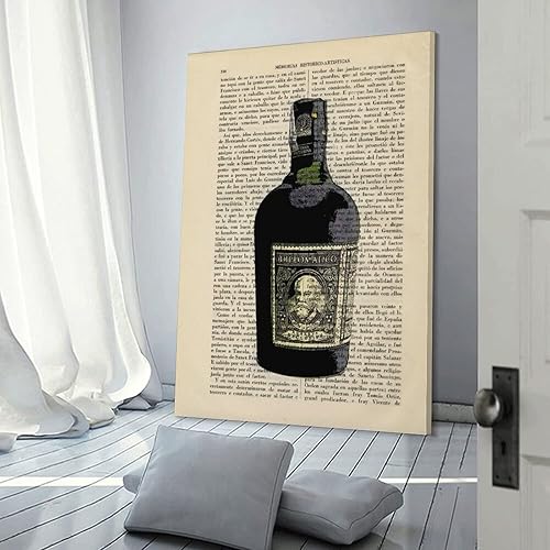 Miniatura 3 de Botella de arte de Rum para decoración de cumpleaños, decoración de pared, póster decorativo de lienzo, arte de pared, póster de sala de estar,