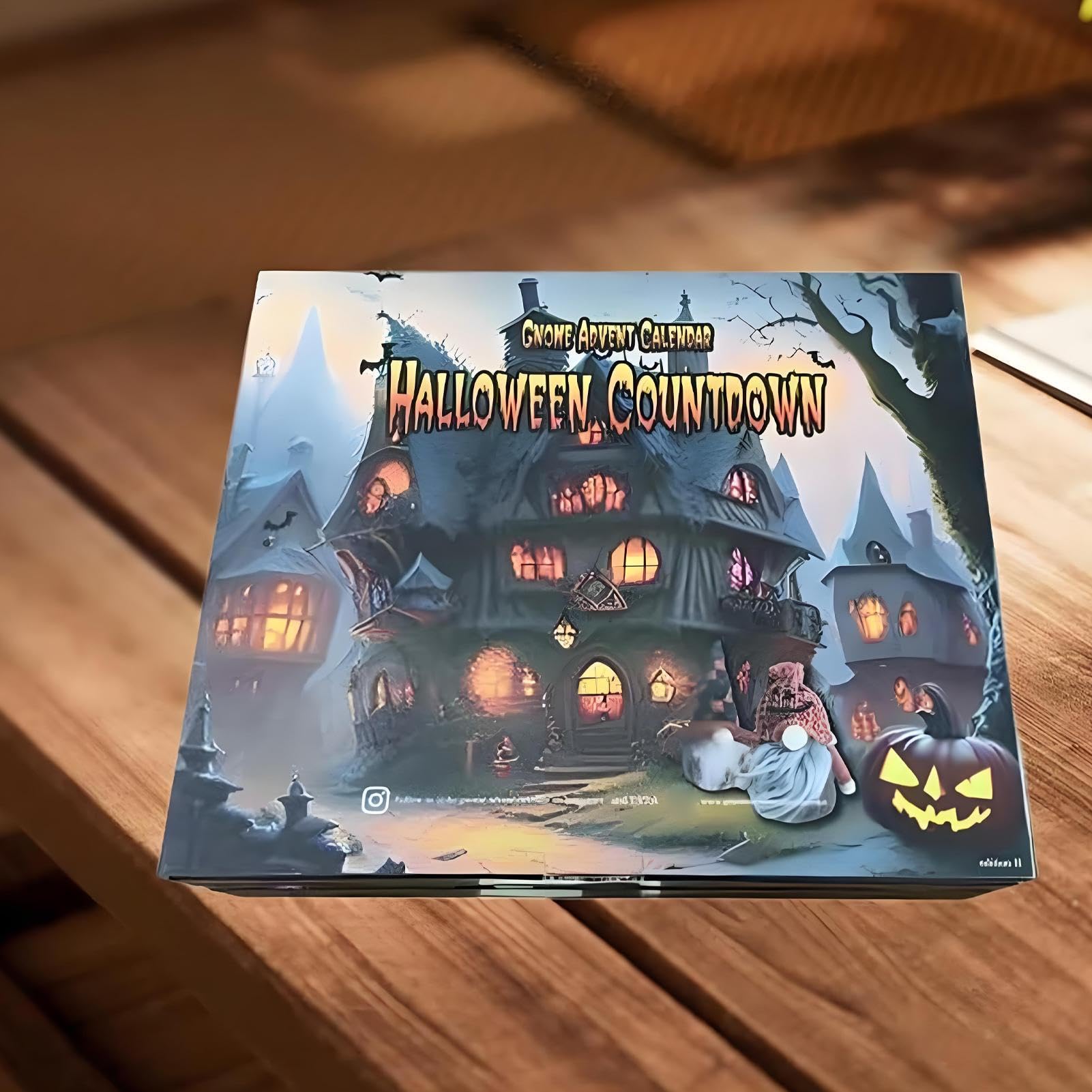 Gnomos De Halloween Muñeco Enano con Sonido y Luz | Calendario De Cuenta Atrás Para Las Festividades Para Cumpleaños Sala Dormitorio Vacaciones Estantería Oficina En Casa