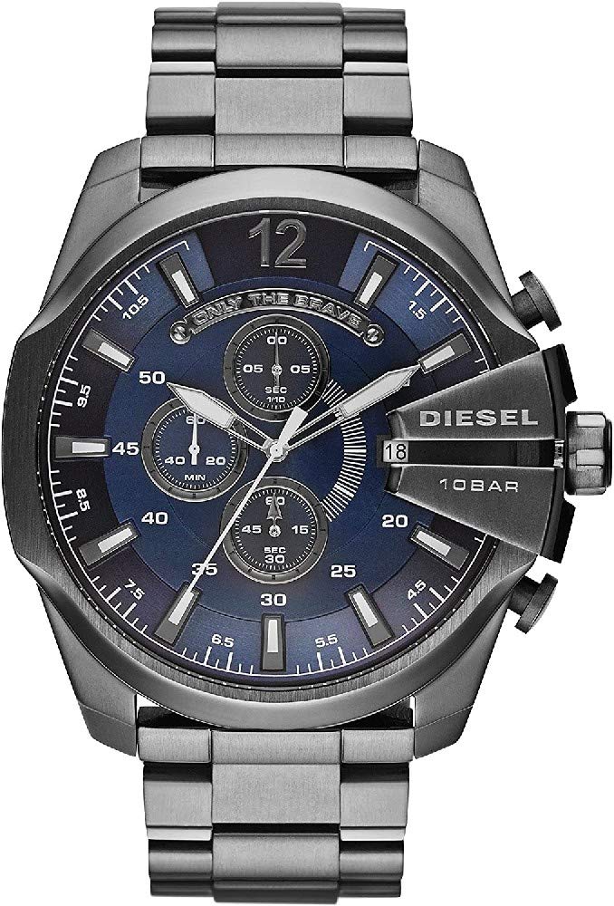 （新品手表）Men's Mega Chief Stainless Steel Chronograph Quartz Watch