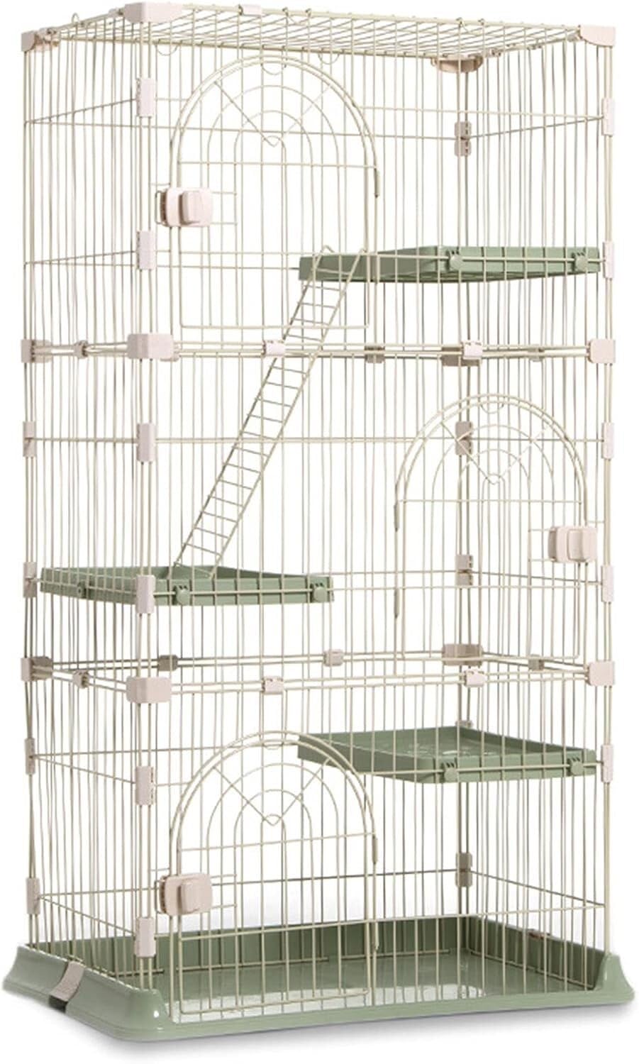 Gabbia for Piccoli Animali Domestici – Penna Metallica for Gatti e porcellini d'India(Green,100 * 65 * 175cm)