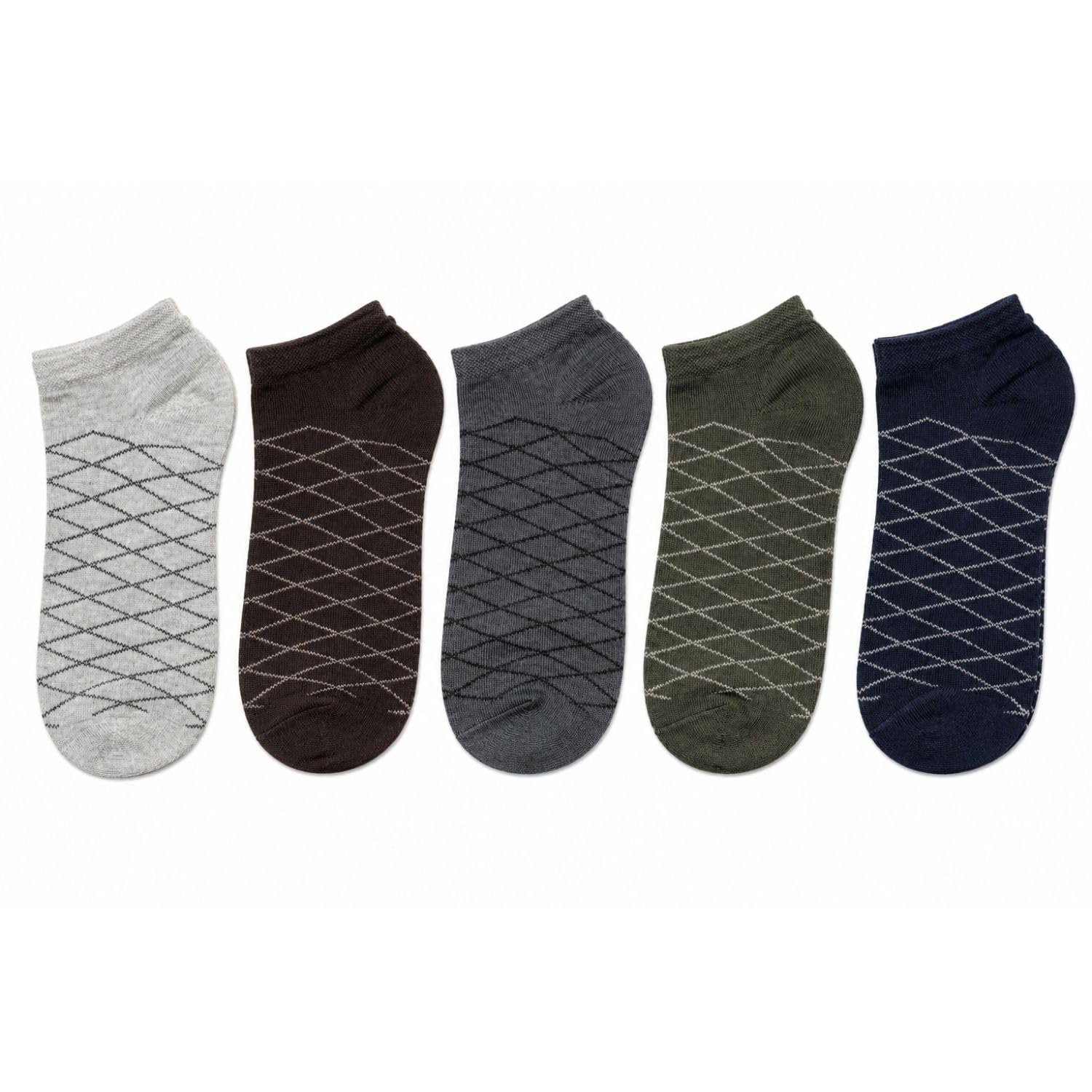 Men's Mesh Sneaker Socks – 5 Pairs Pack, Free Size, Breathable, Odour-Free, Moisture-Absorbent, Low-Cut Design for Sneakers & Casual Shoes-image-21