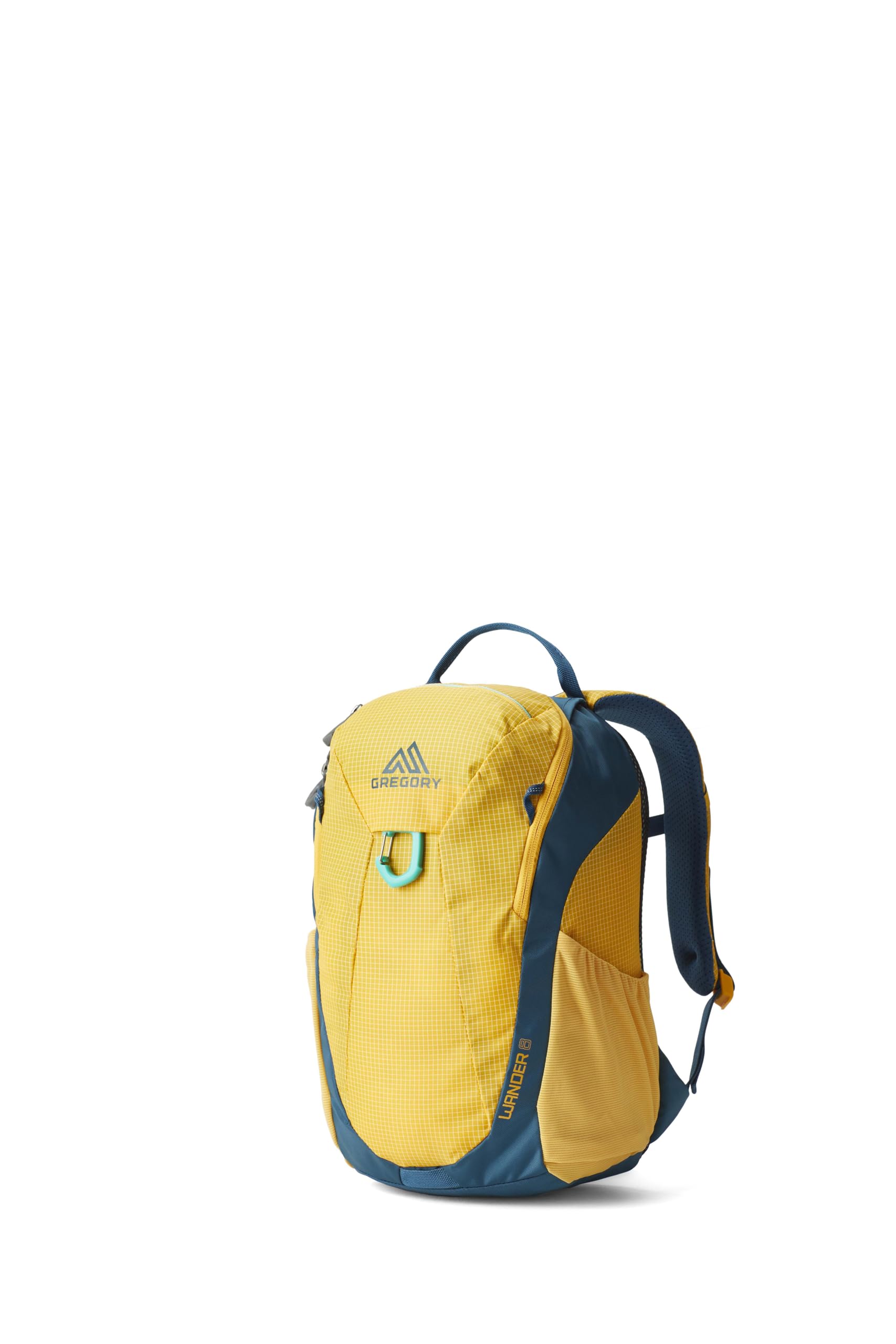 Gregory Youth Hiking - Wander 8 - Kids Hiking Backpack, 36 cm, 8 L, 0.30 KG, Breathable Padded Backpanel, Safety Whistle, Hydration Compatible, Yellow (Aqua Yellow)