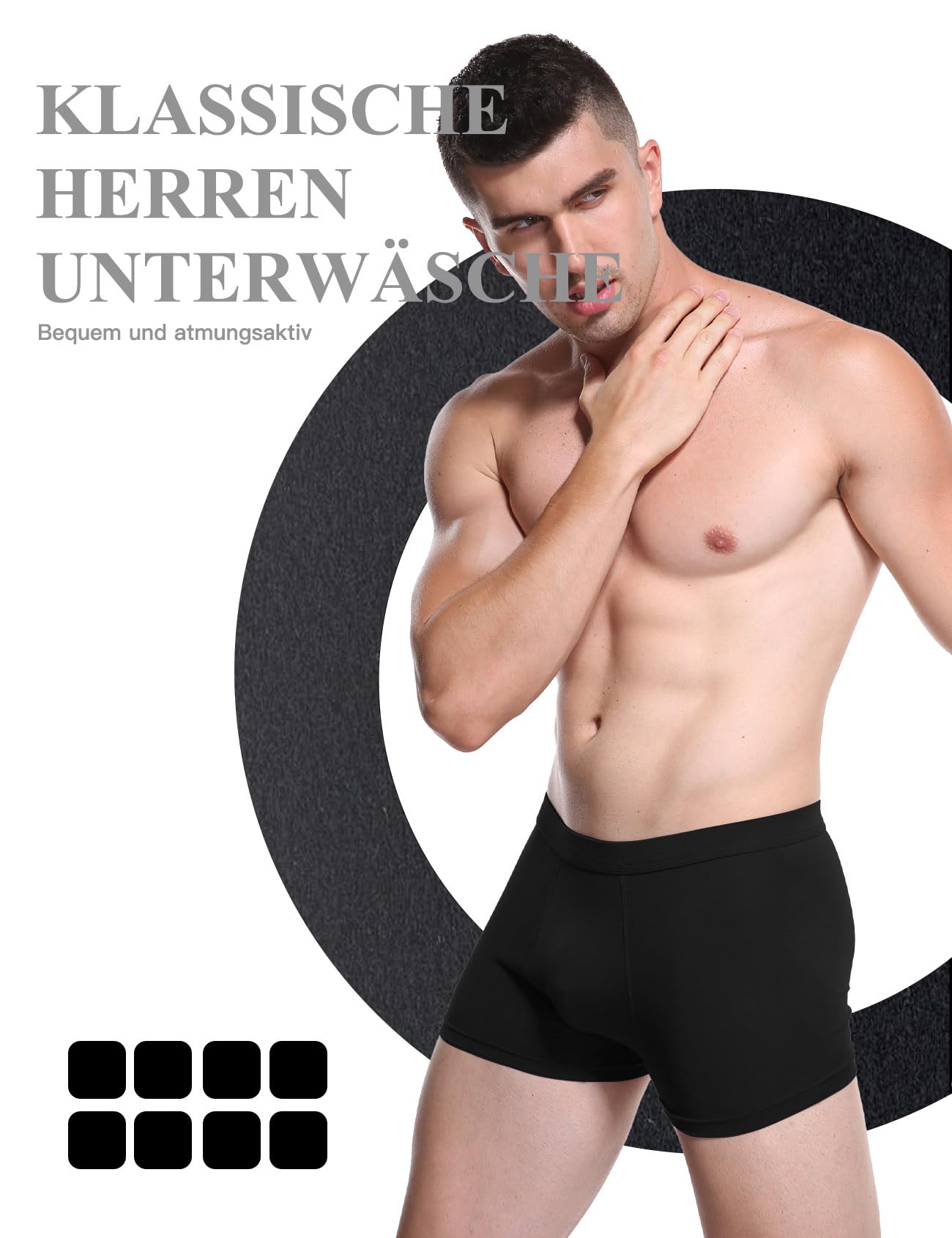 YOULEHE Boxershorts Herren Multipack Männer Unterwäsche Bambusviskose Unterhosen Men Retroshorts