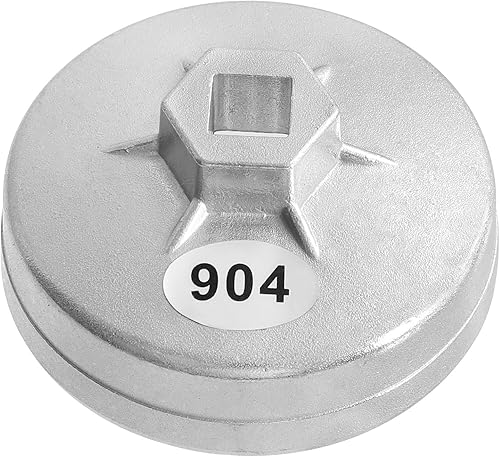 Llave de filtro de aceite de 3.110 in herramienta de extracción de filtro de aceite de 15 flautas compatible con filtro de aceite Hyundai