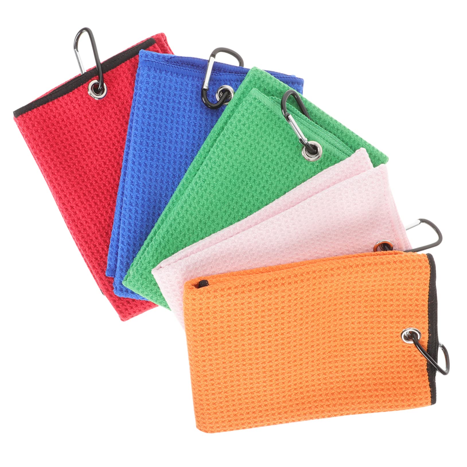 5piezas Toalla Deportiva De Microfibra para Limpiar Balones De Golf Ligera y Fácil De Transportar