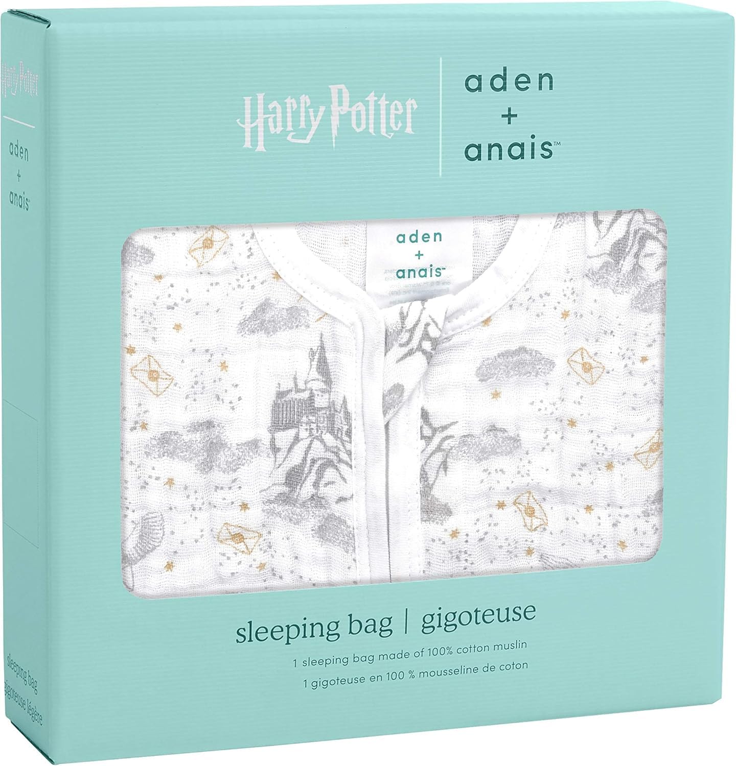 aden + anais Unisex 1,0 Tog Schlafsack aus 100% Baumwoll-musselin 1.0 TOG Schlafsack aus 100% Baumwoll-Musselin (1er Pack)