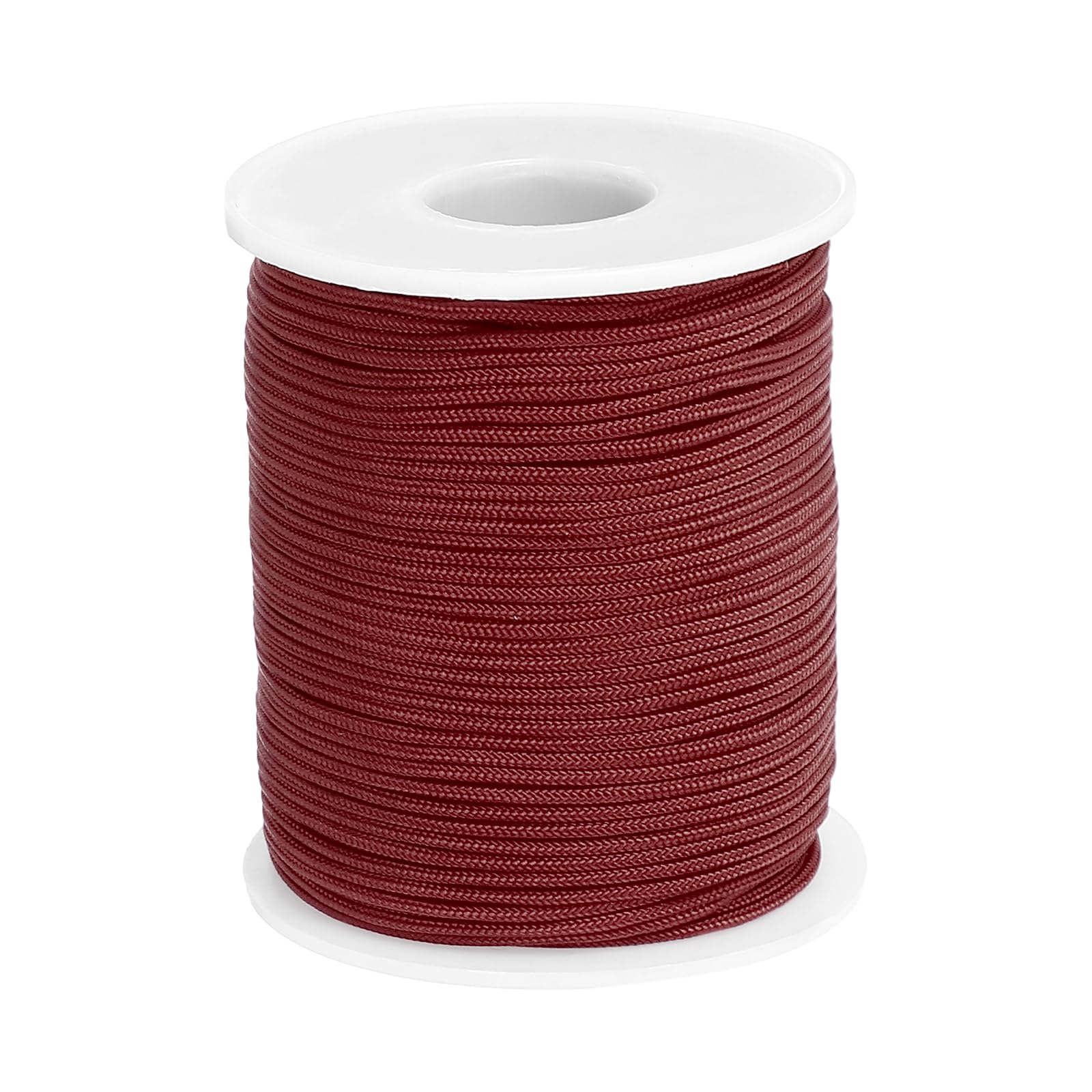 PATIKIL Nylon Cord 0.06 Inch (1.5mm) x 55 Yards, Bracelet String Braided Nylon Thread Chinese Knotting Cord for Jewelry Making Beading Necklaces Blind Wind Chimes, Coffee