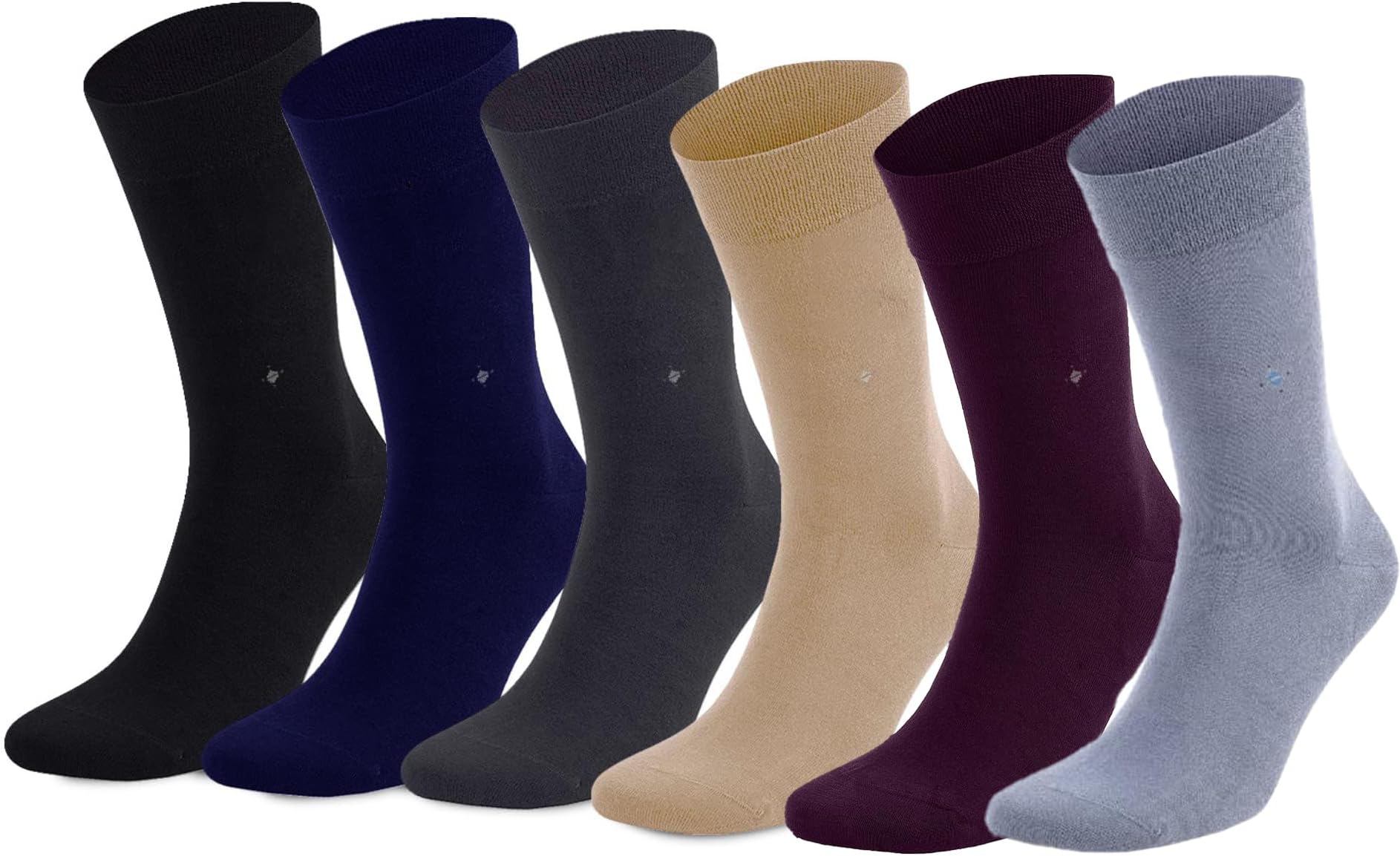 Pierre DonnaFormal Socks - Bamboo socks for men fun Value Pack Of 4 colorful socks for outdoor and indoor Best Gift Idea