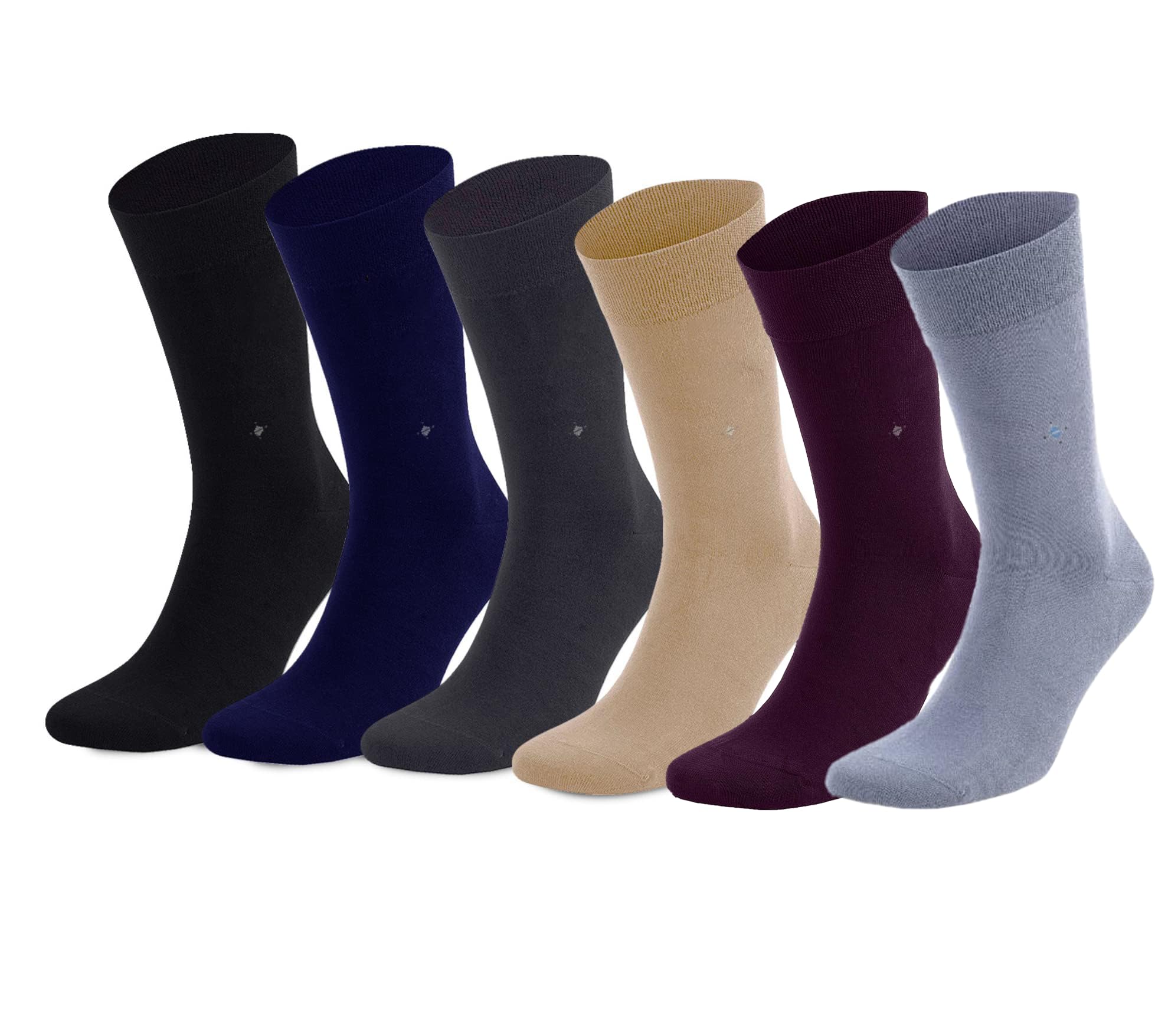 Pierre DonnaFormal Socks - Bamboo socks for men fun Value Pack Of 4 colorful socks for outdoor and indoor Best Gift Idea