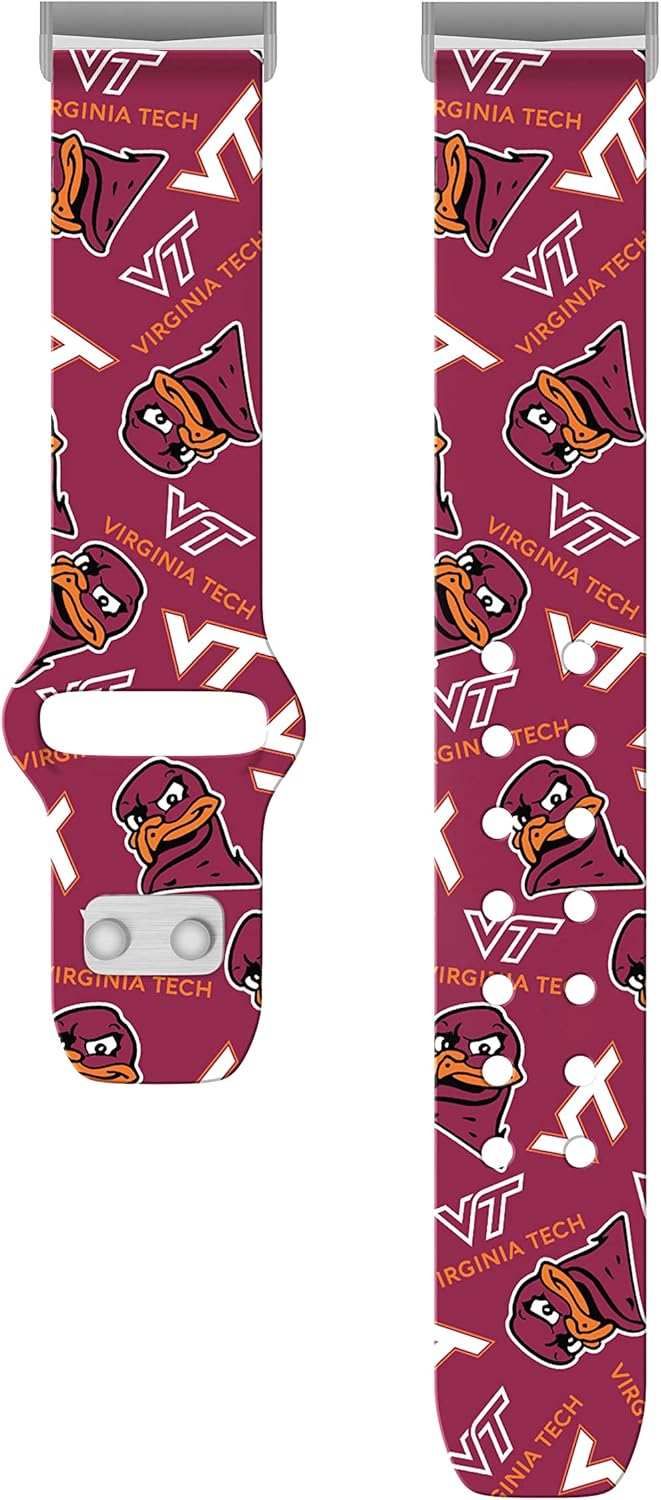 Affinity Bands Virginia Tech Hokies HD Watch Band Compatible with Fitbit Versa 3 and Sense