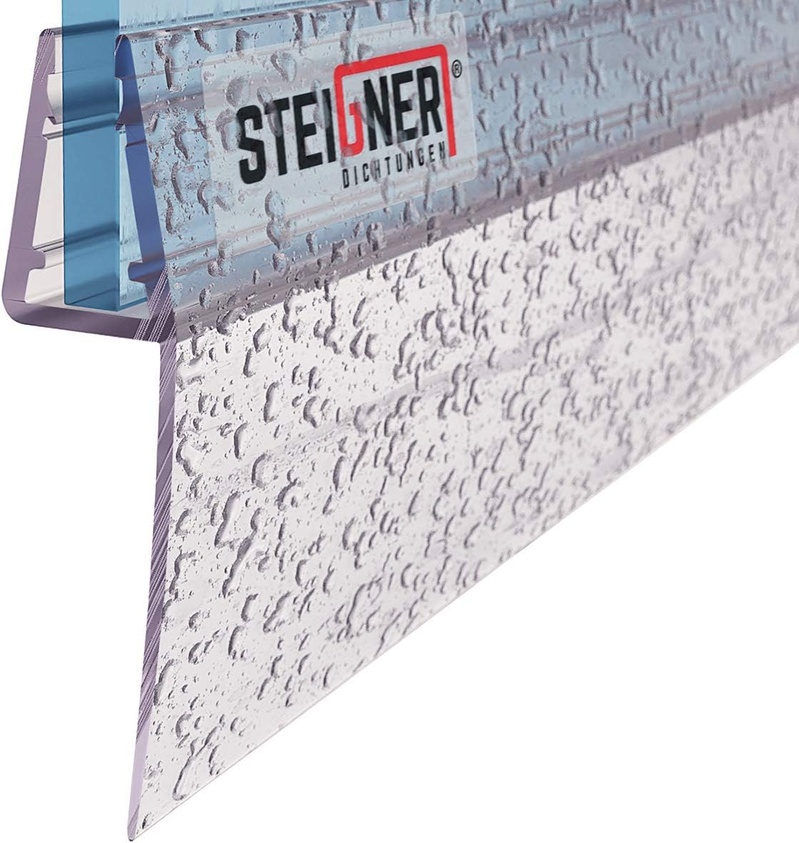 STEIGNER UK05 200cm Shower Seal for 6/7 / 8mm Glass Shower Doors and Panels Stops Leaks and Creates A Barrier