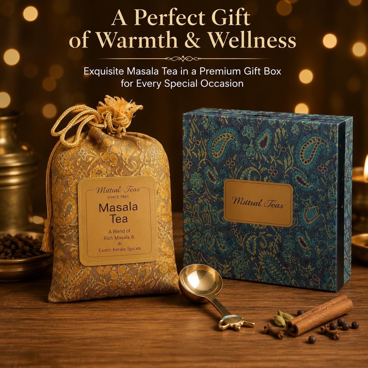 Mittal Teas Masala Chai Gift Box – 100g Loose Leaf Indian Spiced 