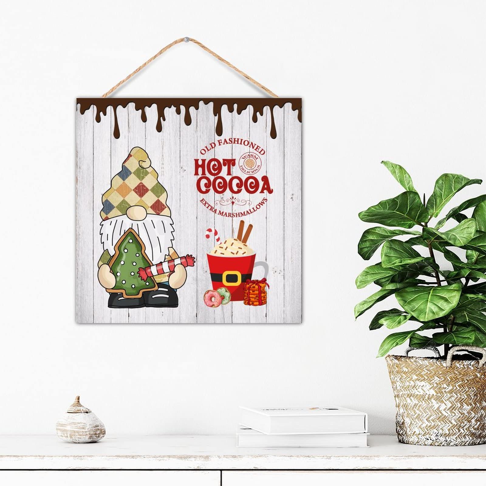 Nain de Noël en bois pour réchauffer votre table de salle de bain cet hiver