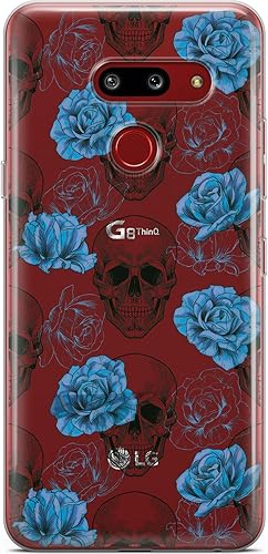 Funda transparente para teléfono compatible con LG Stylo 6 5 4 K61 K51S K41S K30 K20 Q70 Q60 silicona ligera Boho rosas flores delgada protectora