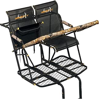 Muddy MLS2800 Rebel 2.5 Tree Stand 17' Ladder Stand, Lumbar Style 1.5 seat Design, Flex-Tek Seats flip up for Full Platform use. - coolthings.us