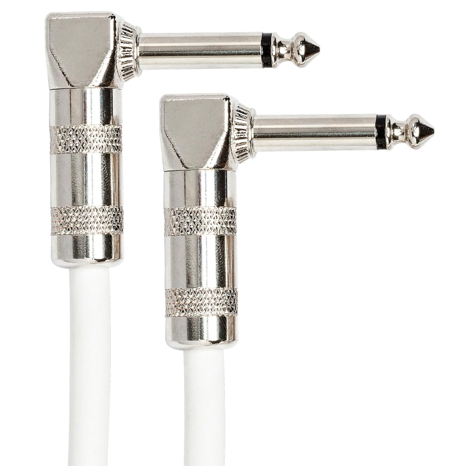 Close-up of Hosa CPE-106 right-angle connectors