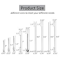 Vista 2 de 15Pcs Stainless Steel Lab Spatula Micro Scoop Reagent Laboratory Mixing Spatula 22cm Long Sampling Spoon