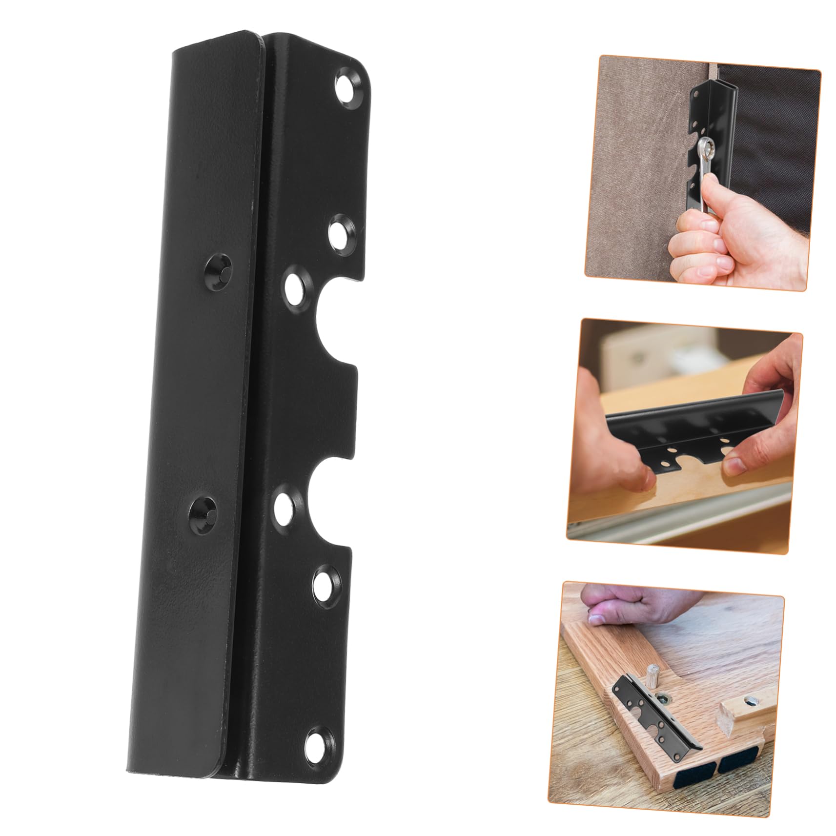 ABOOFAN 2Pcs Heavy Duty Bed Rail Fasteners Iron Frame Bracket Hinge Buckle Versatile Replacement for Queen Bed Frame Easy Installation Exceptional Weight Capacity Aesthetic