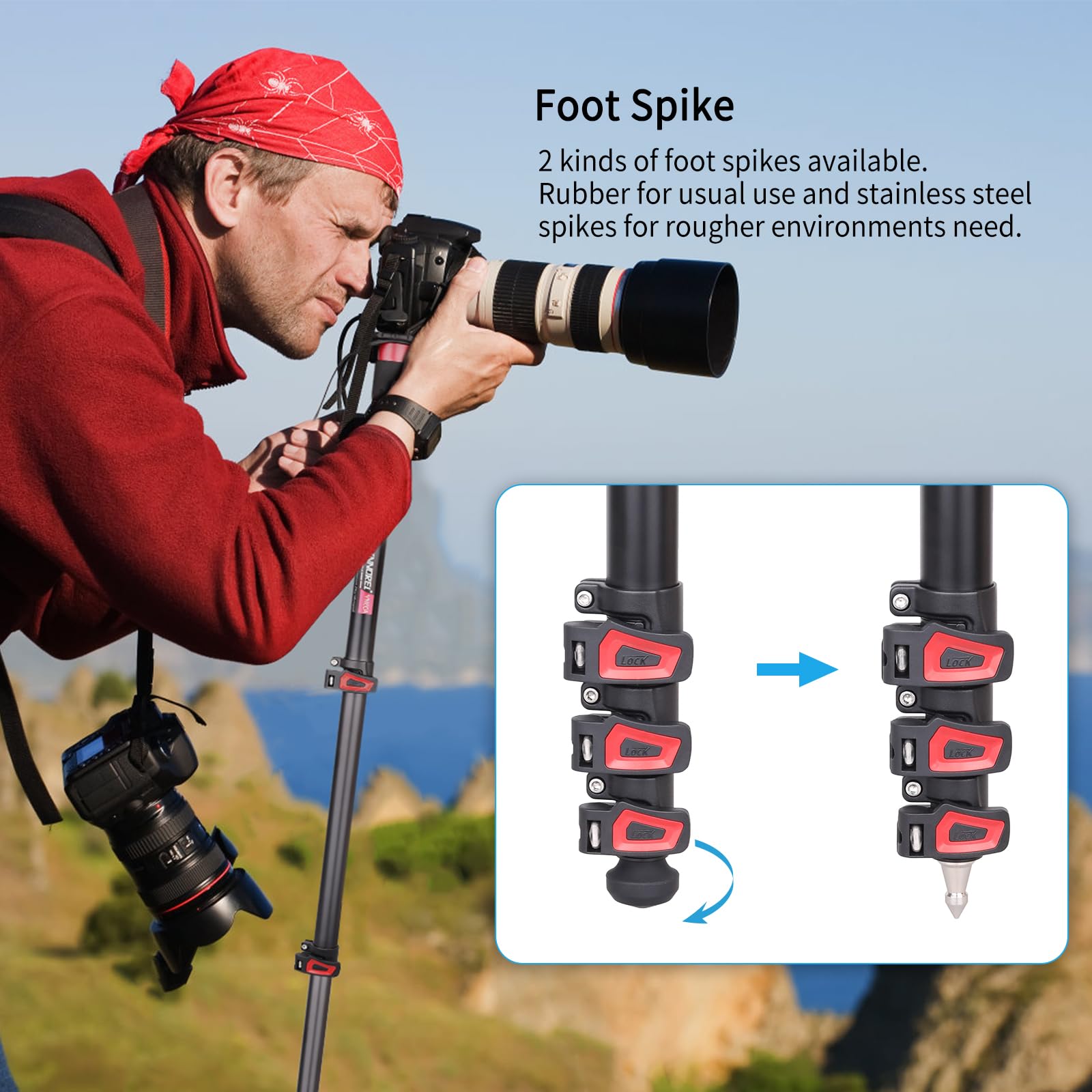 Amazon.com : 63in/160cm Camera Monopod INNOREL VM60A Amazon.com : 63in/160cm Camera Monopod INNOREL VM60A