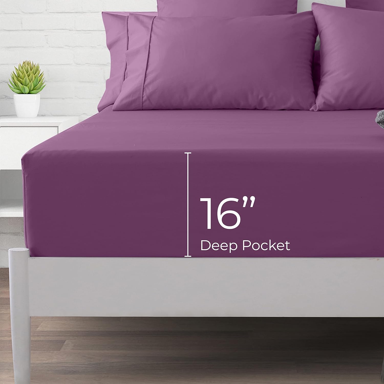 1000 Thread Count 100 Egyptian Cotton Fitted Sheet Only