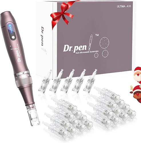 Dr. Pen A10 Stylo Microneedling avec 25 Cartouches pour le Soin 
