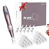 Dr. Pen 2026 Ultima A10 Professional Microneedling Pen Wireless with 25 Replacement Cartridges 5 Levels and LED Display Electric Dermapen for Hair Growth Face Body and Skin Care