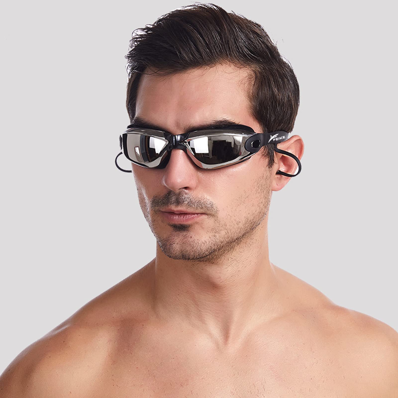 Gafas de Natación Anti-vaho Con Protección UV Para Hombres, Mujeres y Adultos - Incluye Gorro, Clip de Nariz y Tapones Para Oídos