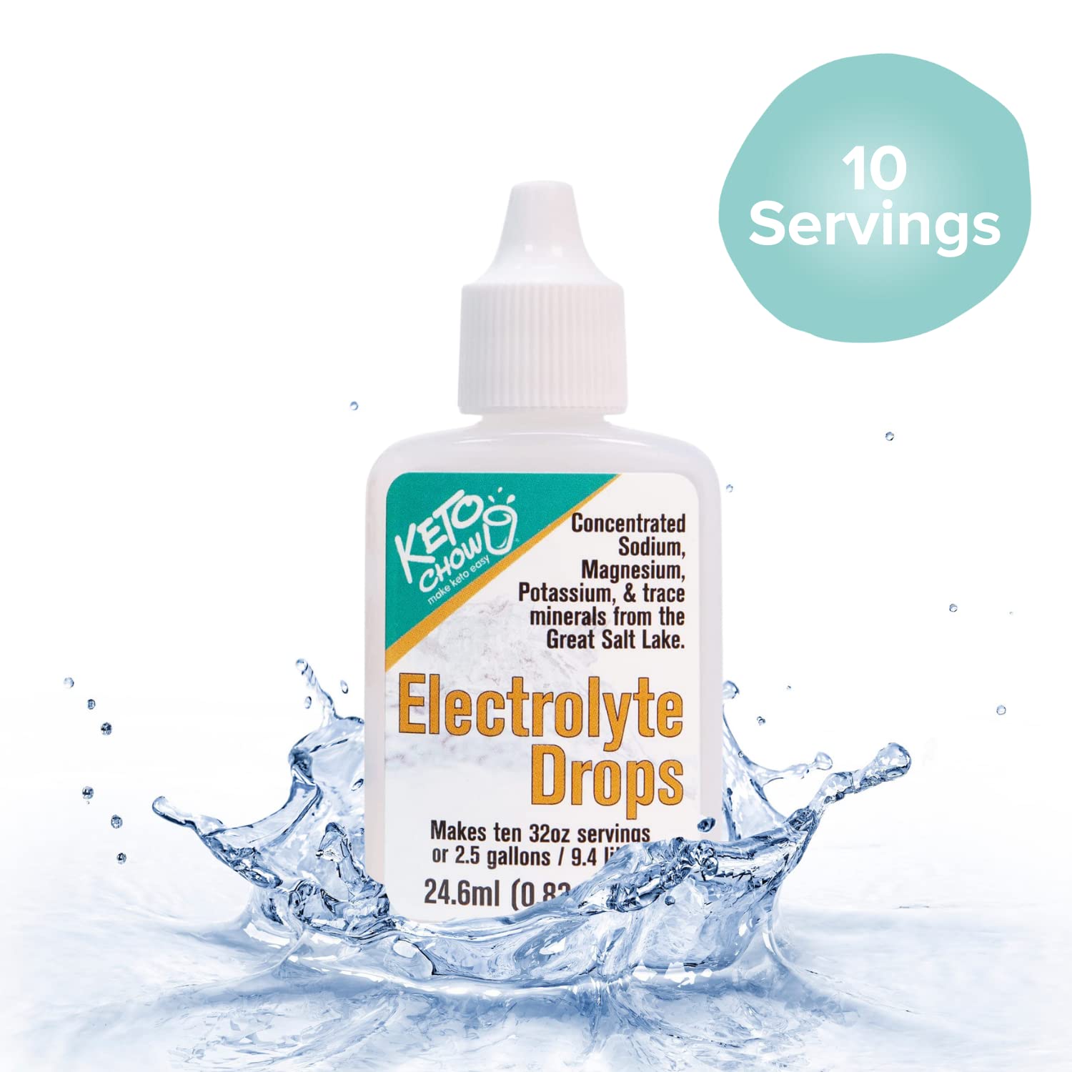 Keto Chow Electrolyte Drops Sodium, Magnesium, Potassium & Trace