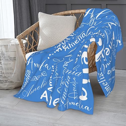 Miniatura 2 de Manta personalizada para niños y adultos manta personalizada con nombre para niños y niñas manta suave para bebé regalos para Navidad cumpleaños día