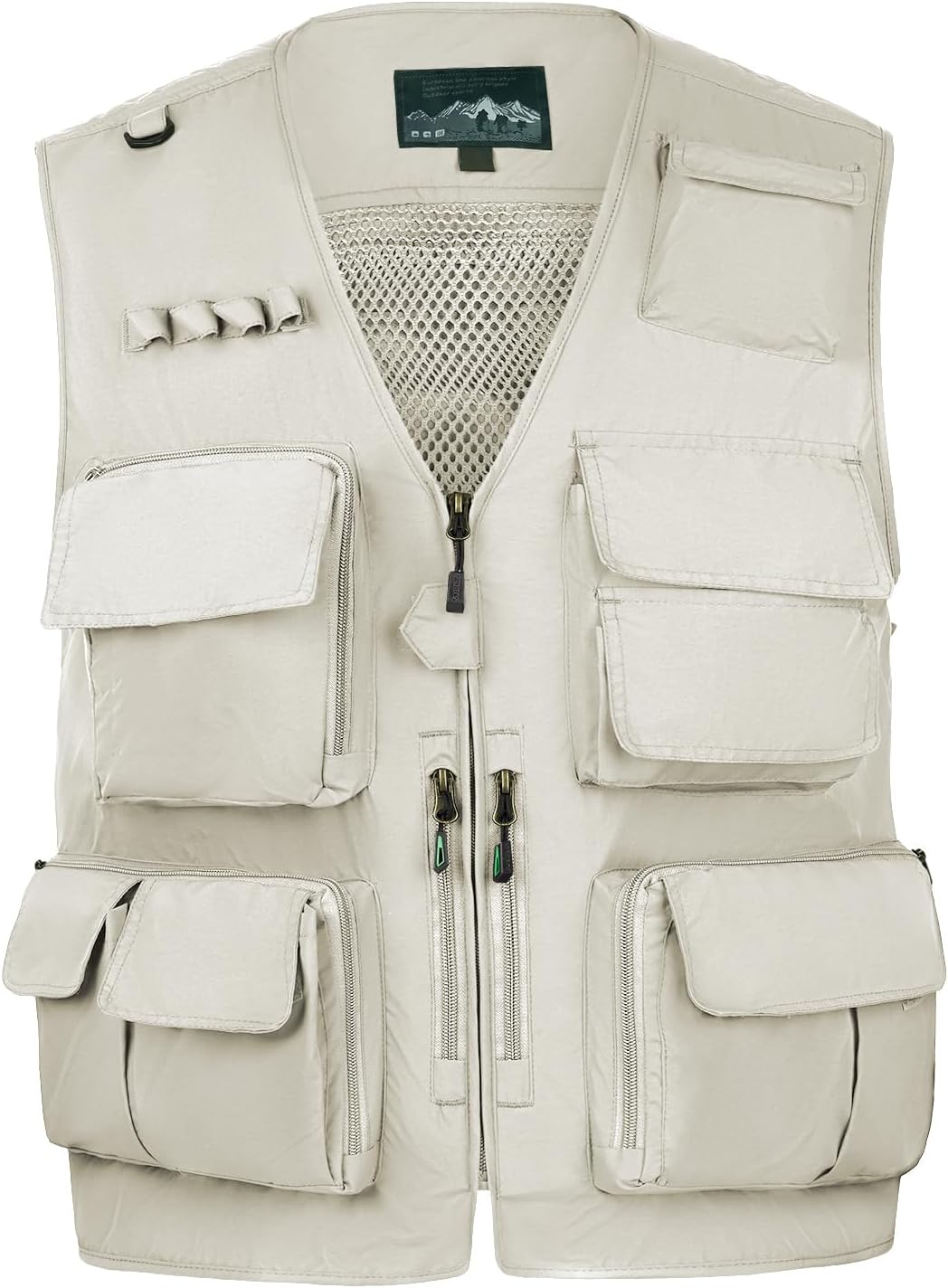 MANLUODANNI Men's Utility Cargo Vest Outdoor Fishing Safari Travel Work Photo Vest with Pockets
