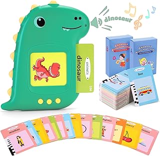 Talking Flash Cards Learning Toys - Speech Therapy Toy with 224 Sight Words, Toddlers Toy for 3 4 5 6 7 Years Old Kids Audible Flashcards Device, Educational Preschool Gift for Autism Boys Girls