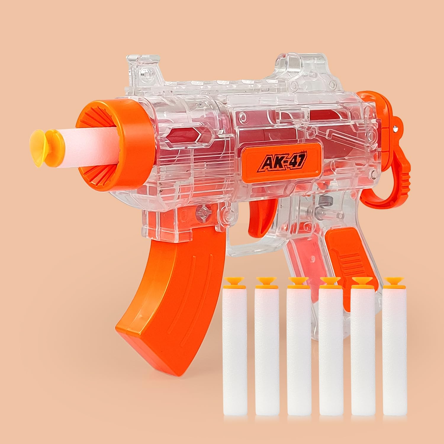 See full amazon price history chart for NHR Mini AK-47 Toy Gun for Kids with 6 Foam Bullets, Blaster Gun Toy, Gun for Kids, Realistic Mini AK47, Suction Gun Toy, Toy Gun, Gun for 3 Years+ NHR Mini AK-47 Toy Gun for Kids with 6 Foam Bullets, Blaster Gun Toy, Gun for Kids, Realistic Mini AK47, Suction Gun Toy, Toy Gun, Gun for 3 Years+ (B0CTMJ3W57) Amazon Price History, Amazon Price Tracker