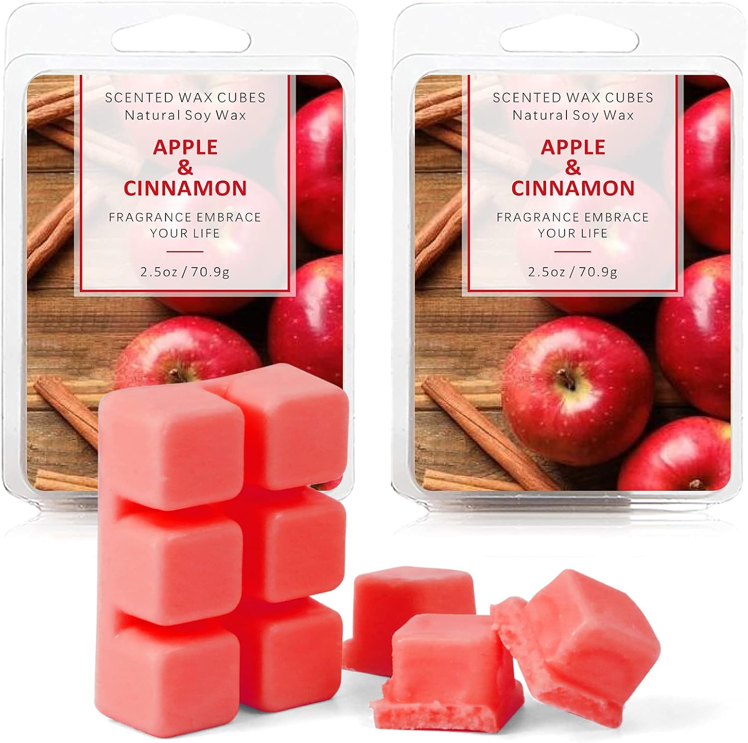 SCENTORINI Wax Melts, Wax Cubes, Cinnamon Apple Wax Melts, Soy Scented