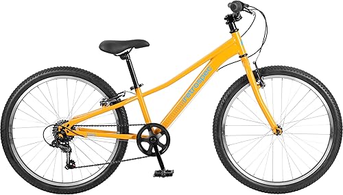 Miniatura 17 de Retrospec Dart 20 & 24 Inch Kids Bike - 7-Speed Hybrid Bicycle for Ages 6-11 with 29in All-Season Tires & Shock Absorption - Adjustable Height Youth