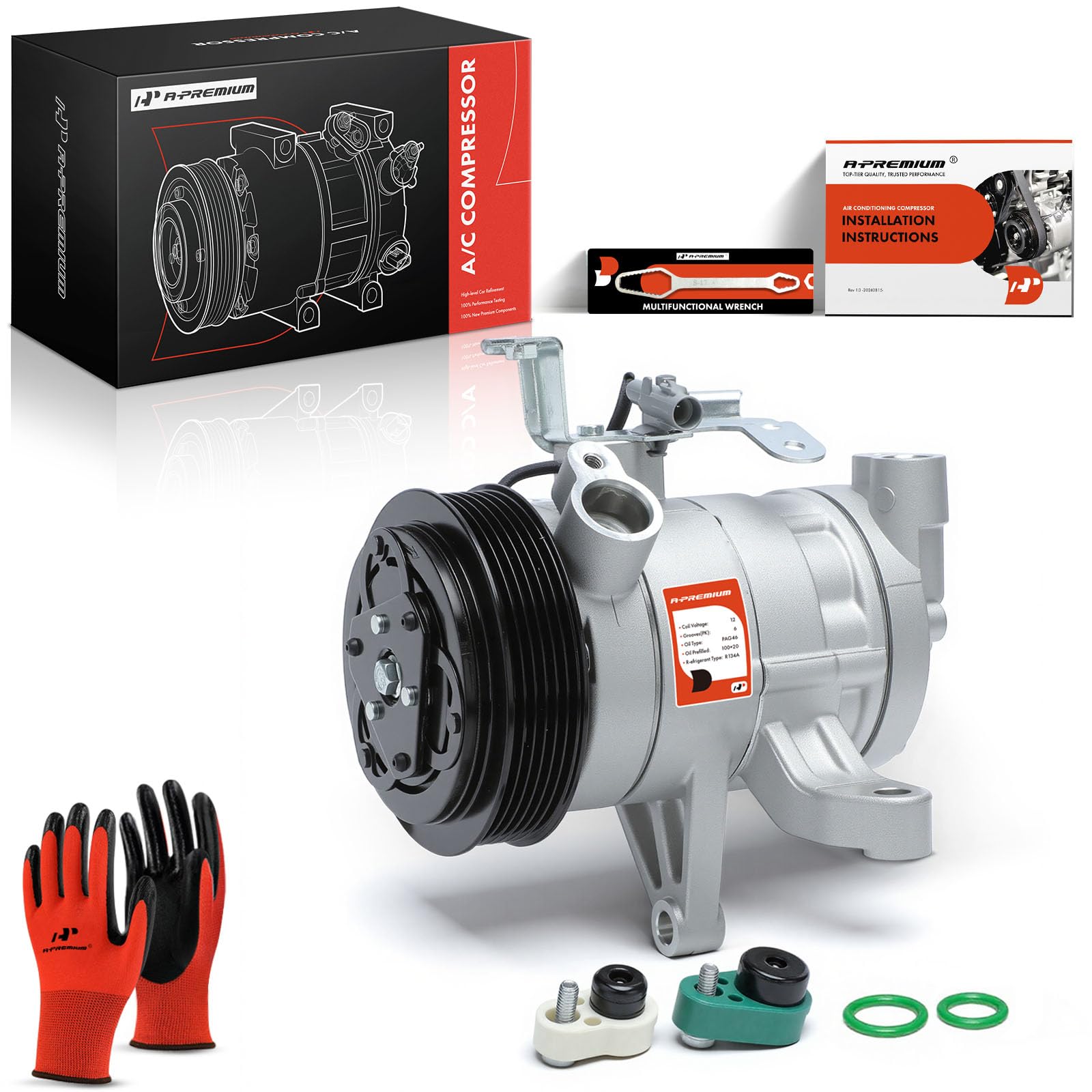 Photo 1 of A-Premium Air Conditioner AC Compressor with Clutch Compatible with Subaru Forester 2014-2018, Impreza 2012-2016 2.0L, Crosstrek 2016-2017, XV Crosstrek 2013-2015, GAS only
