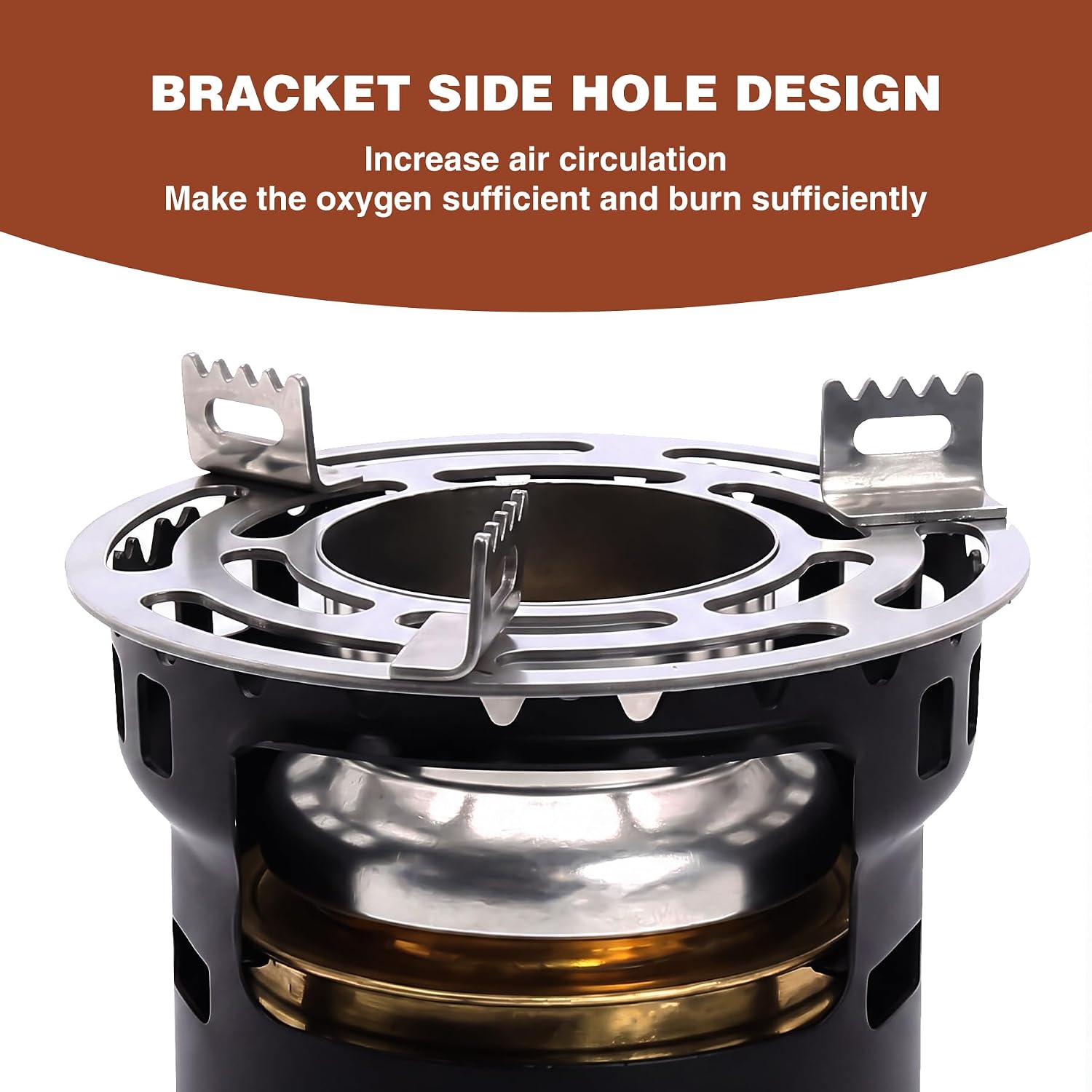 REDCAMP Alcohol Stove Backpacking,Alcohol Burner Stove with Aluminium Stand