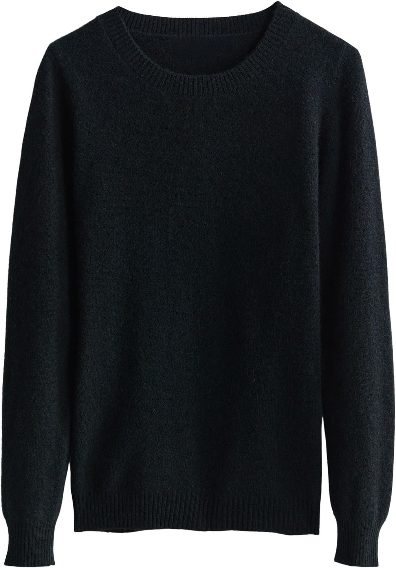 ChanyarnWomen's 100% Merino Wool Pullover Crew Neck 2024 Autumn Winter Warm Soft Lightweight Long Sleeve Knitted Jumper