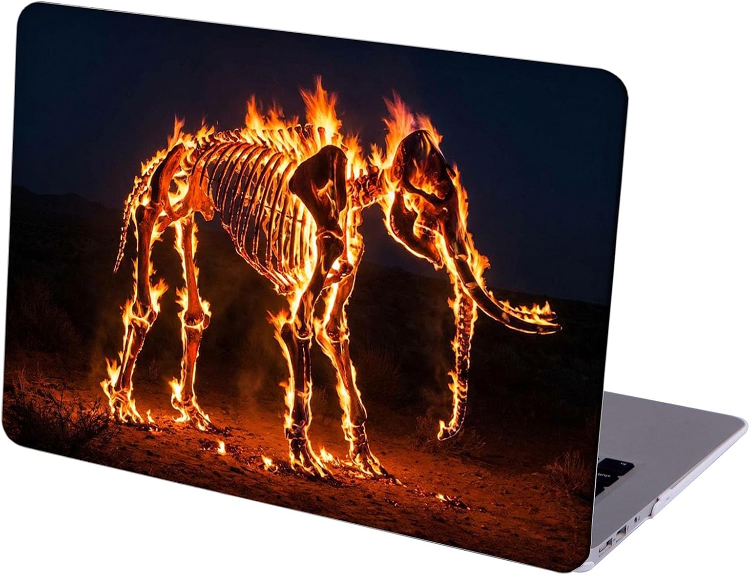 Compatible with MacBook Neo 13-inch, Hard Shell Case with Keyboard Cover and Screen Protector (A3404 A18 Pro chip, 2026 Release) - Elephant Skeleton MC22334