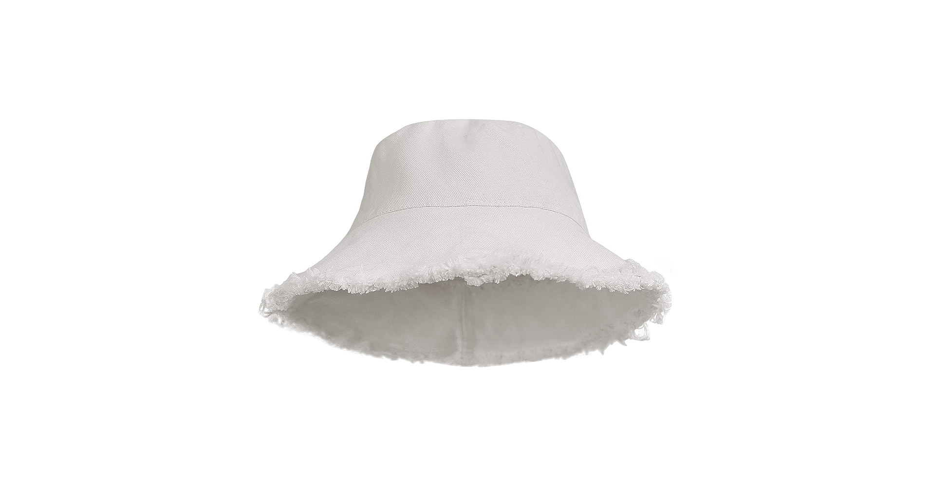 Womens Bucket-Hat Distressed Sun-Protection Washed-Cotton