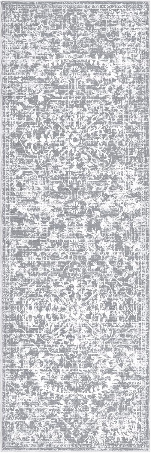 Pauwer Boho Hallway Runner Rug 2x6 Washable Entryway Area Rugs Non Slip Farmhouse Vintage Floor Mat Carpet Runner for Hallways Laundry Room Kitchen Bathroom Bedroom