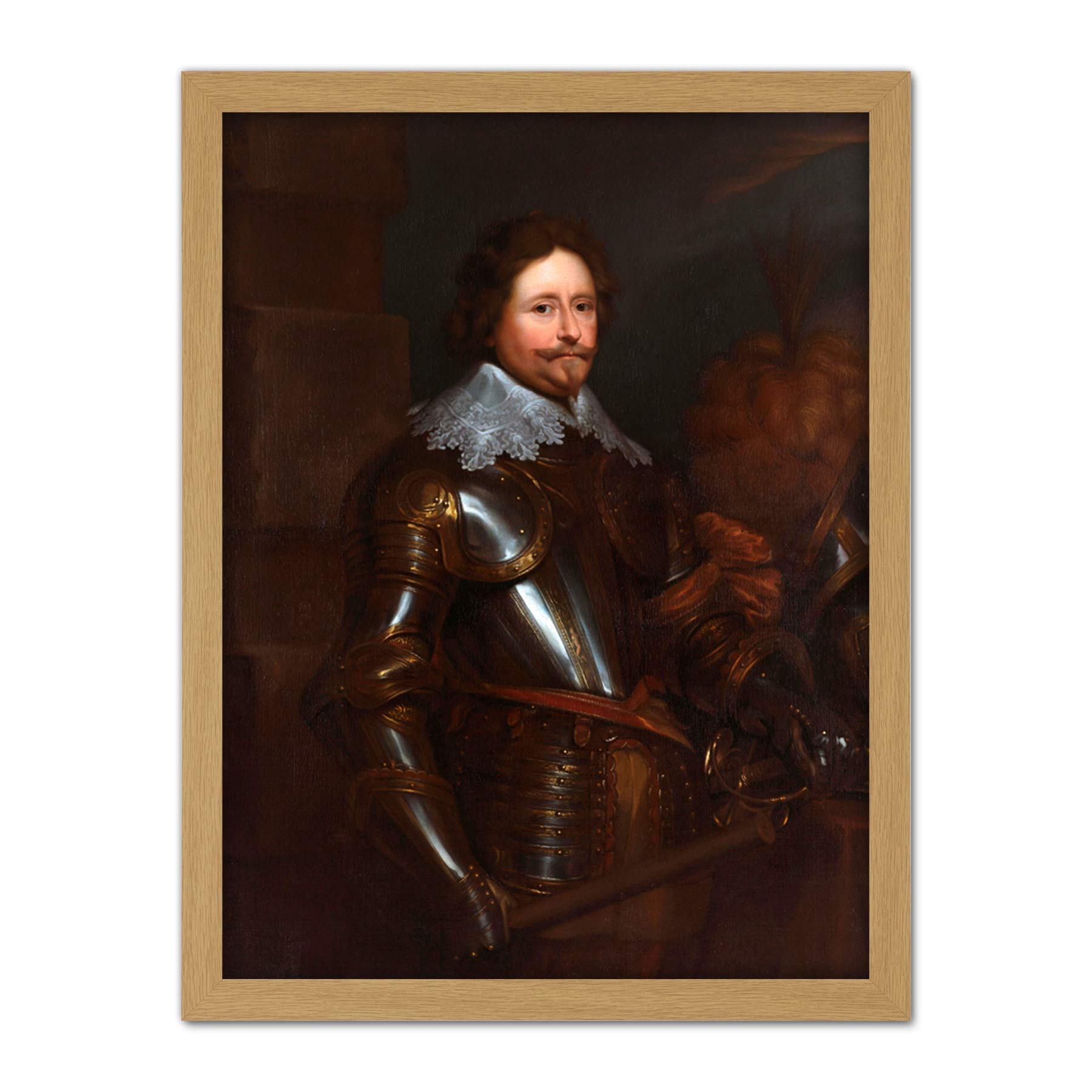 Artery8 Van Dyck Frederick Henry Prince Of Orange Painting Artwork Framed Wall Art Print 18X24 Inch